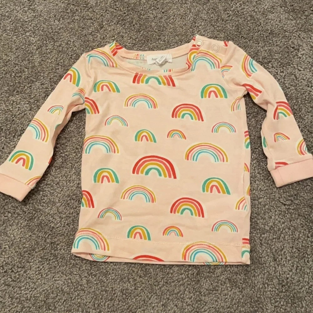 Angel Dear Pink Rainbow Pajama Set